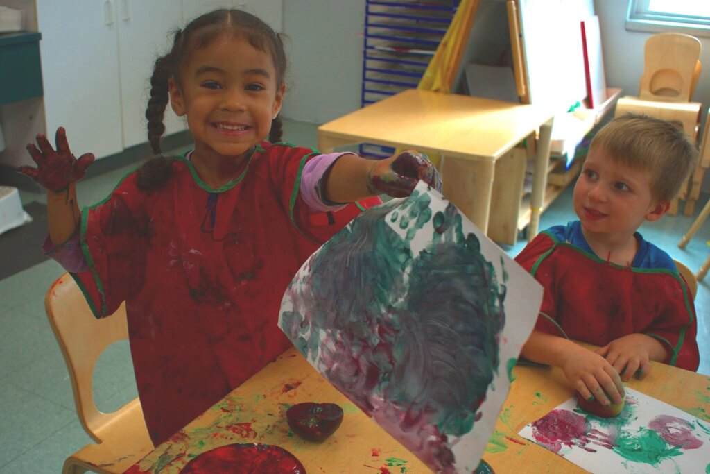 Preschool children learning together, a key benefit of early childhood education